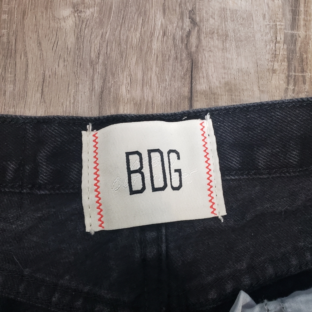 BDG Skate Fit Women'S 30 (28)‎ High Rise Black Jeans Urban Outfitters Wide Leg - Picture 2 of 9